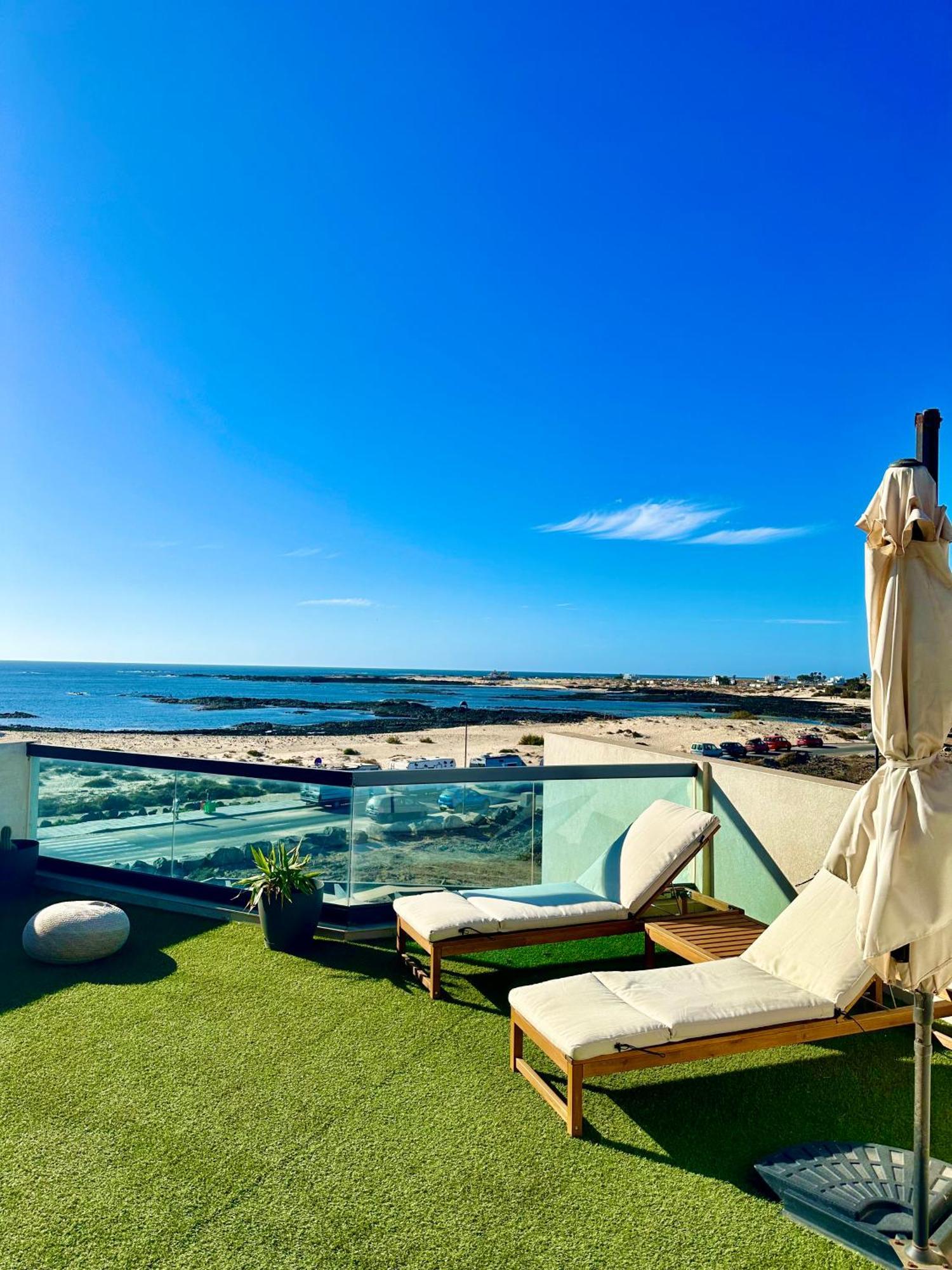 Apartamento Villa Bruno Con Vistas Al Mar, Primera Linea De Playa Cotillo 外观 照片