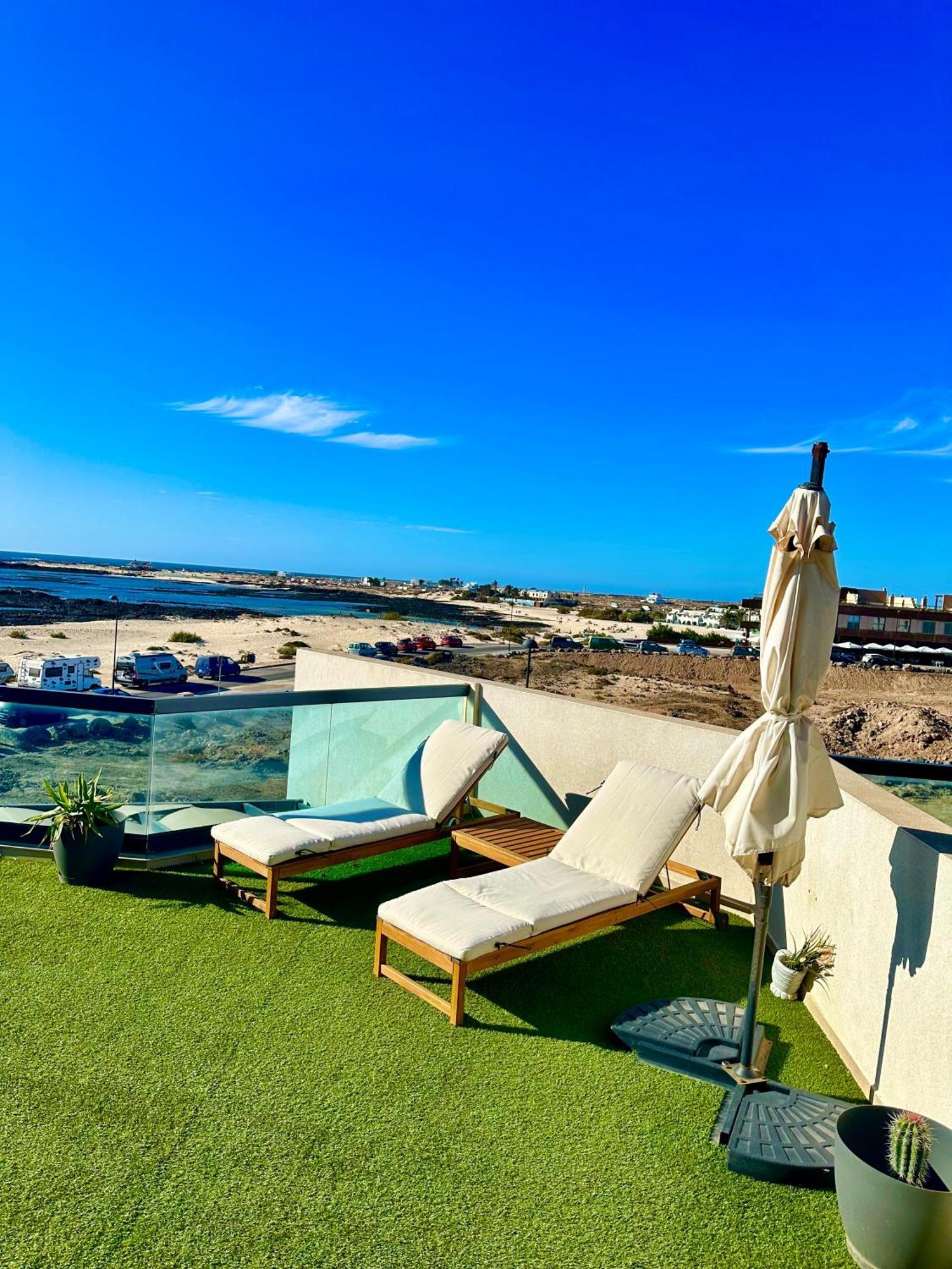 Apartamento Villa Bruno Con Vistas Al Mar, Primera Linea De Playa Cotillo 外观 照片